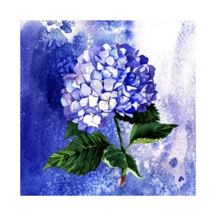 Watercolor illustration hydrangea T-Shirt