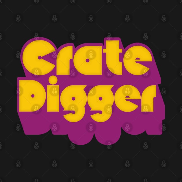Crate Digger /// Vinyl Record Junkie Design by DankFutura