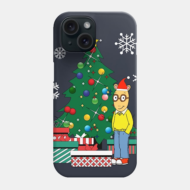 Arthur Around The Christmas Tree Phone Case by Nova5