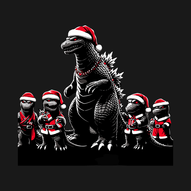 Godzilla - xmas by Rizstor