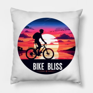 Bicycle rider, Bike Bliss Pillow