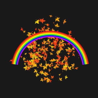 Rainbow Maple Leaves T-Shirt