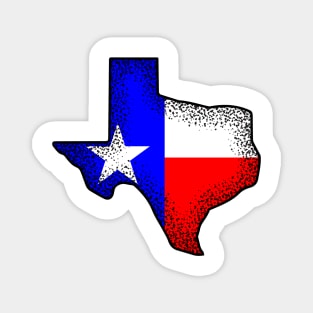 Texas State Flag Distressed Magnet