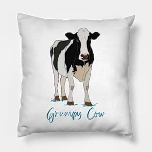 Grumpy Cow Pillow