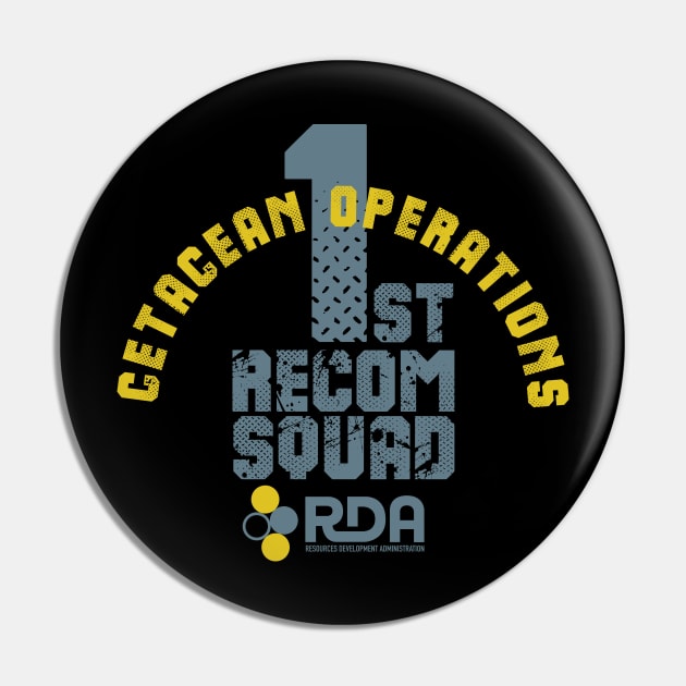 1st Recom Squad - Cetacean Operations Pin by MindsparkCreative