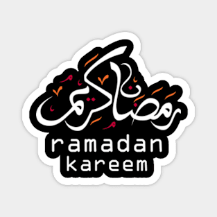 Ramadan Kareem Typographic English and Arabic Magnet