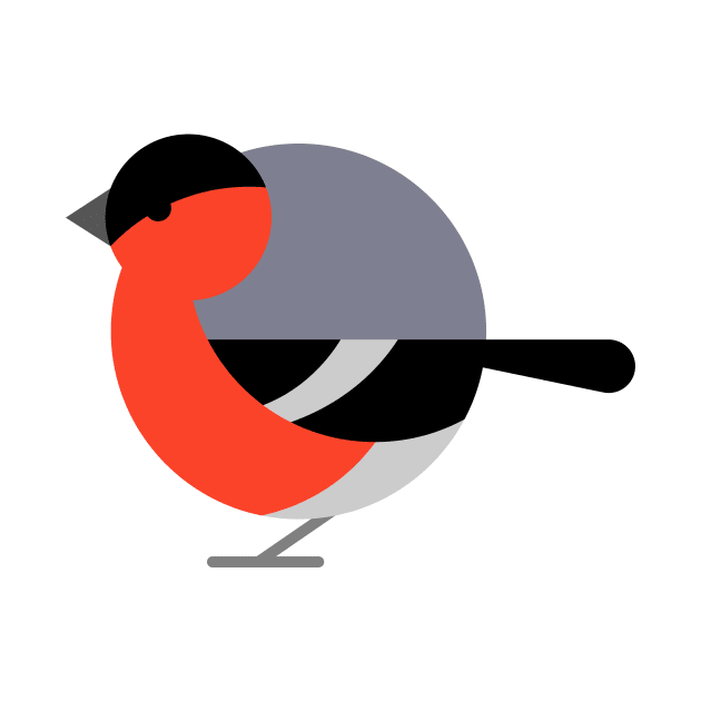 Fat Bird - Bullfinch by garethrowson