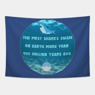 The First Sharks Swam Tapestry
