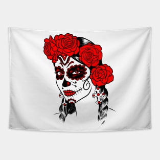 Day of the dead makeup Tapestry