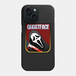 Scream VI  (Scream 6)  ghostface ghost face scary horror movie graphic design by ironpalette Phone Case