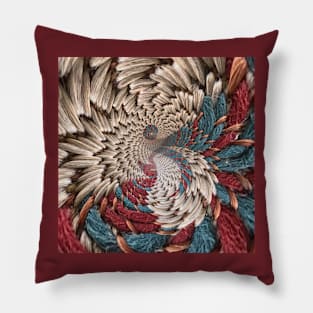 Spinning Spiraling Textures and Threads Pillow