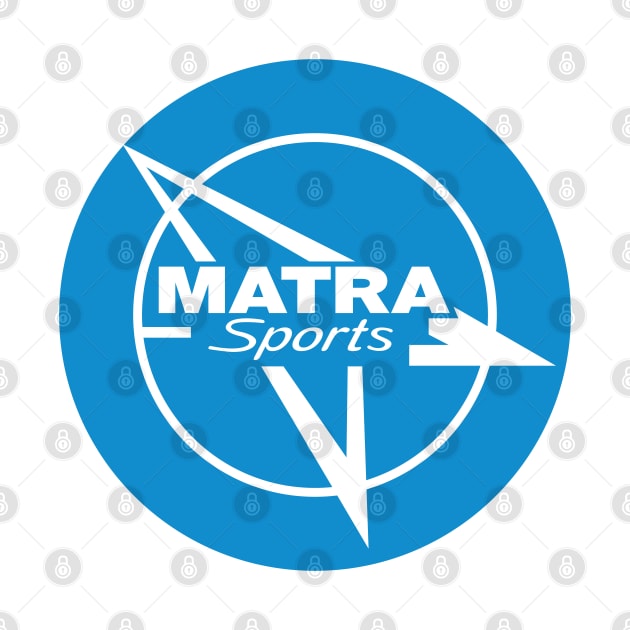 Vintage Matra Sports roundel - Matra blue by retropetrol