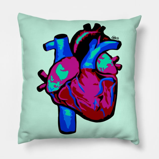 Heart 3 Pillow by EshiPaints
