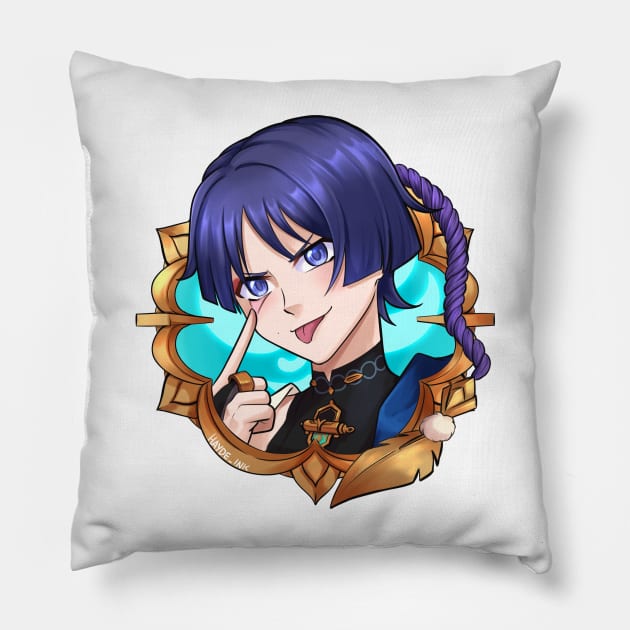 Genshin Badges - Wanderer Pillow by Hayde