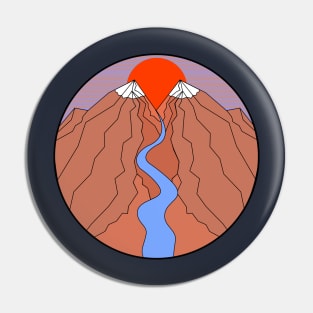 Mountain Stream Pin