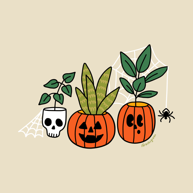 Halloween Plants by Ashleigh Green Studios