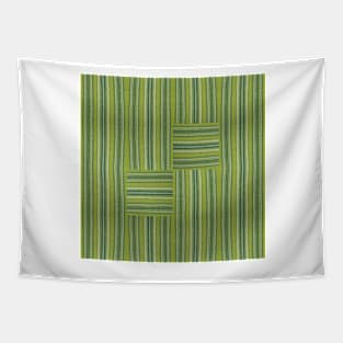 Illusion Interlacement Textured Stripes Tapestry