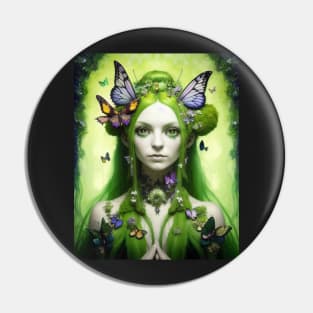 Butterfly Maiden Pin