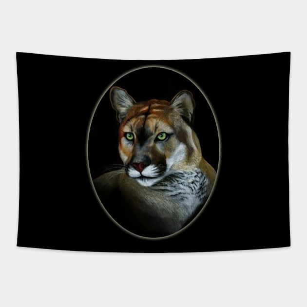 Florida Panther by Sherrie Spencer Tapestry by Sherrie Spencer Studios