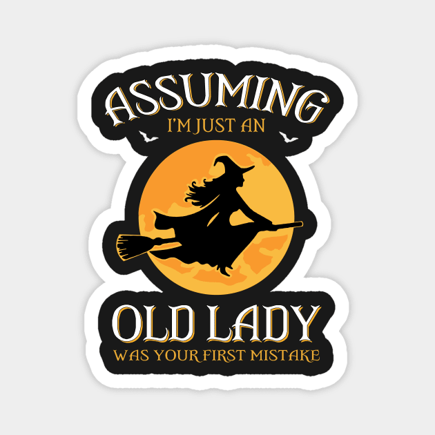 Assuming I'm just an  old lady was your first mistake Magnet by TEEPHILIC