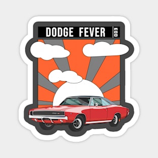 Dodge Fever Muscle Car Sunset Magnet