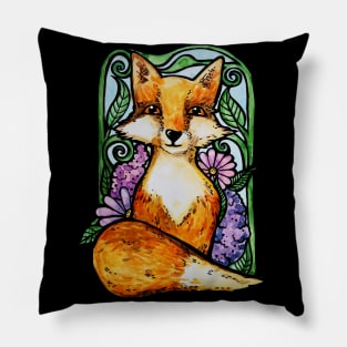 Flower Fox Pillow