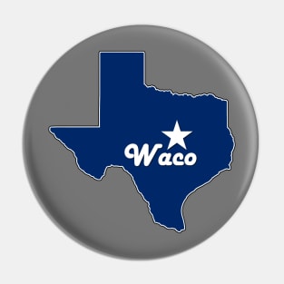 Waco Texas Navy Blue Lone Star State Map Texan Pin