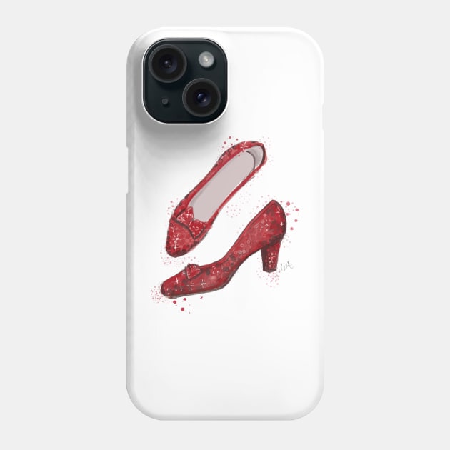 Dorothy’s Dazzling Heels Phone Case by lizzielamb