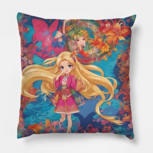 Anime Dreams Anime Girl collorful Pillow