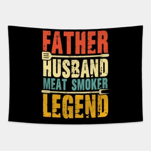 Father Husband Meat Smoker Legend Tapestry