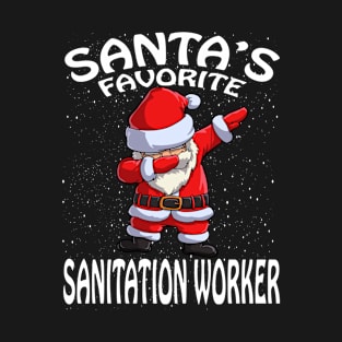 Santas Favorite Sanitation Worker Christmas T-Shirt