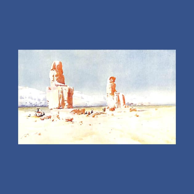 The Colossi Of Memnon At Thebes in Egypt by Star Scrunch