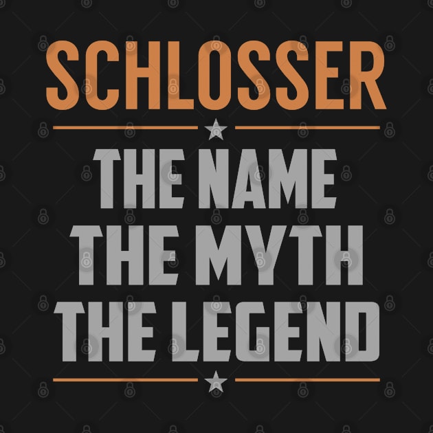 SCHLOSSER The Name The Myth The Legend by YadiraKauffmannkq