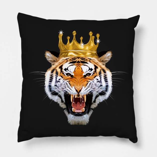 King Tiger Pillow by Artizan