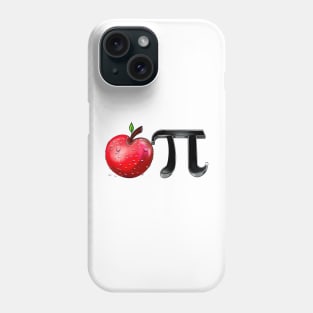 Apple Pi - physics mathematics humor humour pun gift for teacher student maths science lover. Mathematical constant pi in 3d Phone Case