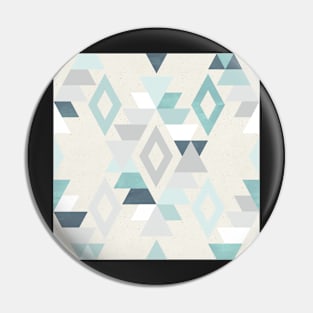 Modern Southwestern Adobe Style in Blue and Silver Pin