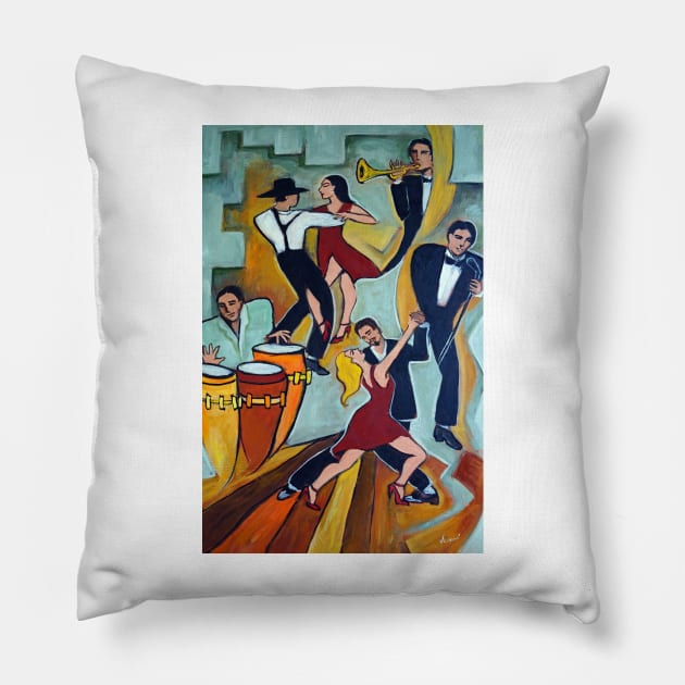 Tango Terroso 1 Pillow by galerievie