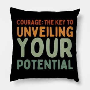 Empowering Life Mantras: Inspiring Words Pillow