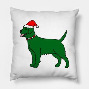 Green Christmas Dog Pillow