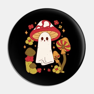 Mushroom Ghost Enchantment Pin