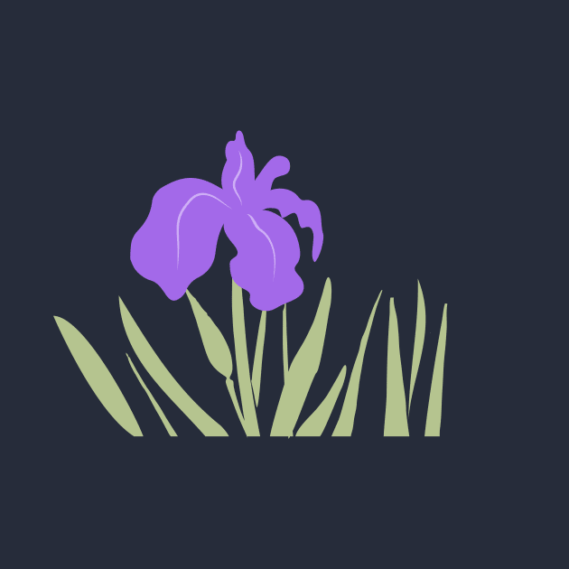 Purple Iris Summer Flower Wildflower Floral by oknoki