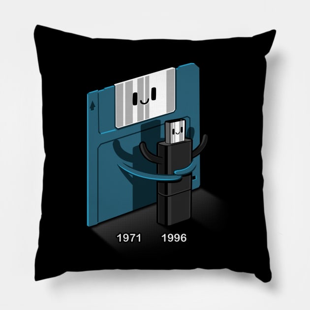 Diskette hug USB Pillow by albertocubatas