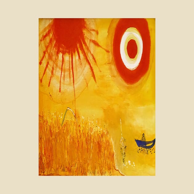 Marc Chagall A Wheatfield On A Summers Afternoon by rnstcarver