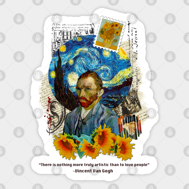 van gogh collage shirt