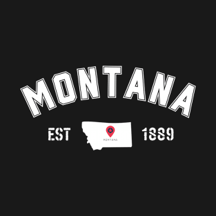 Travel to Montana Est 1889 Vintage Classic T-Shirt