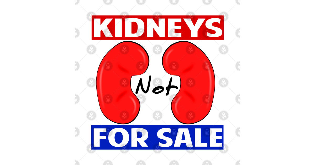 Kidneys Not For Sale TShirt Kidney Sticker TeePublic