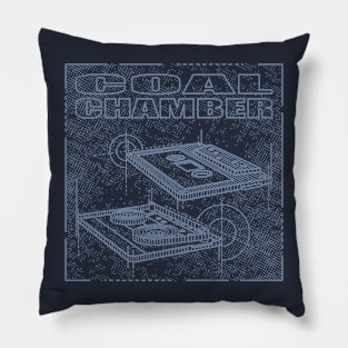 Coal Chamber Technical Drawing Pillow