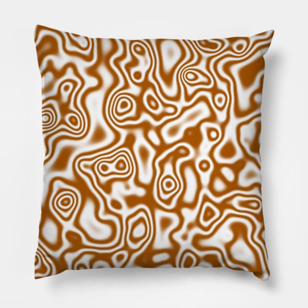 flow of different colored liquids Pillow by Eddga