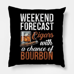 Weekend Forecast Cigars with Chance Bourbon Pillow