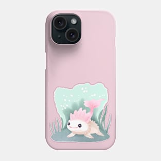 Cute Watercolor Axolotl Phone Case